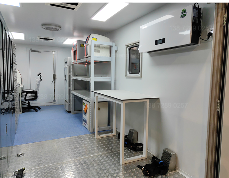 德陽市程力專用汽車股份有限公司負壓手術(shù)方艙口腔鉛房
